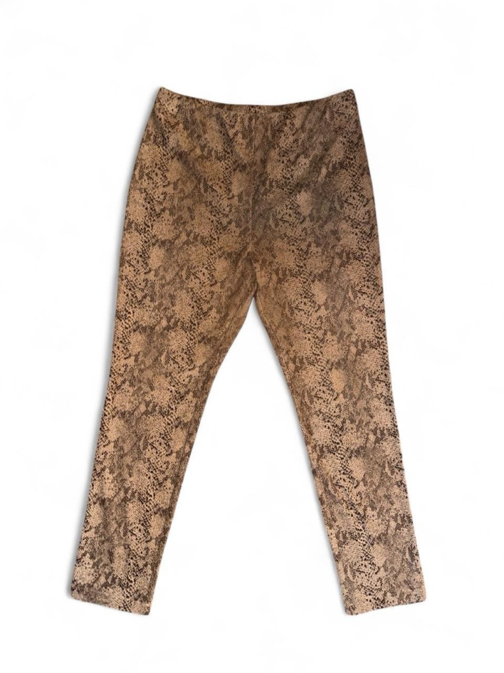 Lior Paris High-Rise Snake-Print Leggings in Brown